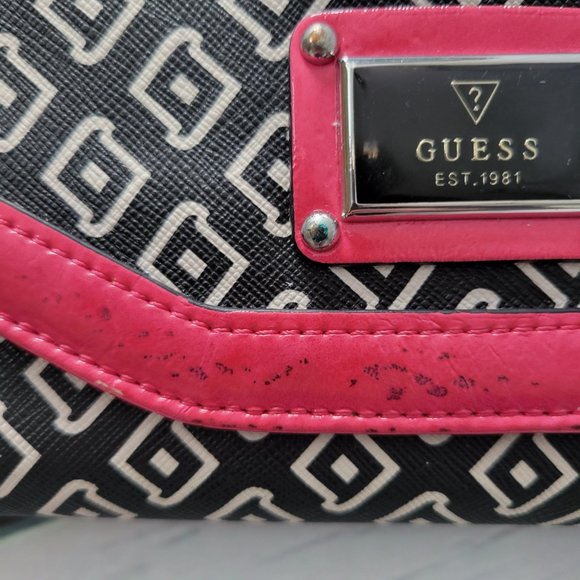 Black, pink and white Guess wallet - Picture 2 of 5